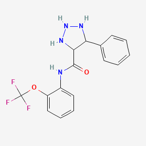 5-phenyl-N-[2-(trifluoromethoxy)phenyl]triazolidine-4-carboxamide