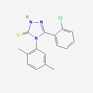 molecular formula C16H14ClN3S B2952177 5-(2-chlorophenyl)-4-(2,5-dimethylphenyl)-4H-1,2,4-triazole-3-thiol CAS No. 519152-66-0