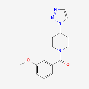 (4-(1H-1,2,3-triazol-1-yl)piperidin-1-yl)(3-methoxyphenyl)methanone