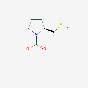 (S)-tert-butyl 2-((methylthio)methyl)pyrrolidine-1-carboxylate