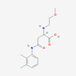 4-(2,3-Dimethylanilino)-2-(2-methoxyethylamino)-4-oxobutanoic acid