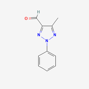 molecular formula C10H9N3O B2952219 5-Methyl-2-phenyltriazole-4-carbaldehyde CAS No. 13322-11-7