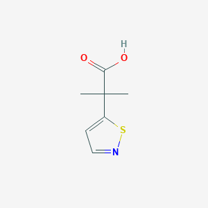 2-Methyl-2-(1,2-thiazol-5-yl)propanoic acid
