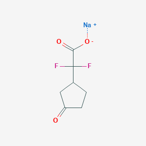 Sodium;2,2-difluoro-2-(3-oxocyclopentyl)acetate