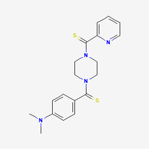 (4-(Dimethylamino)phenyl)(4-(pyridine-2-carbonothioyl)piperazin-1-yl)methanethione