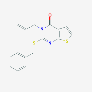 3-allyl-2-(benzylsulfanyl)-6-methylthieno[2,3-d]pyrimidin-4(3H)-one