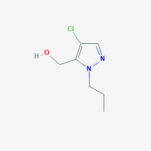 molecular formula C7H11ClN2O B2952251 (4-Chloro-1-propyl-1H-pyrazol-5-yl)methanol CAS No. 1599383-17-1