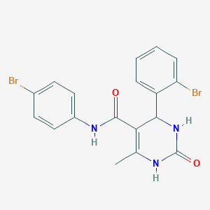 4-(2-bromophenyl)-N-(4-bromophenyl)-6-methyl-2-oxo-1,2,3,4-tetrahydropyrimidine-5-carboxamide