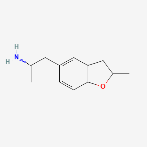 molecular formula C12H17NO B2952257 (2S)-1-(2-Methyl-2,3-dihydro-1-benzofuran-5-yl)propan-2-amine CAS No. 2228036-12-0