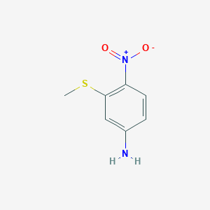 molecular formula C7H8N2O2S B2952258 3-(Methylsulfanyl)-4-nitroaniline CAS No. 31911-44-1