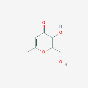 molecular formula C7H8O4 B2952261 3-hydroxy-2-(hydroxymethyl)-6-methyl-4H-pyran-4-one CAS No. 22639-17-4
