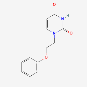 molecular formula C12H12N2O3 B2952269 1-(2-phenoxyethyl)pyrimidine-2,4(1H,3H)-dione CAS No. 21321-08-4
