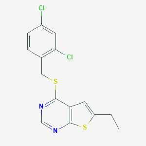 4-[(2,4-Dichlorobenzyl)sulfanyl]-6-ethylthieno[2,3-d]pyrimidine