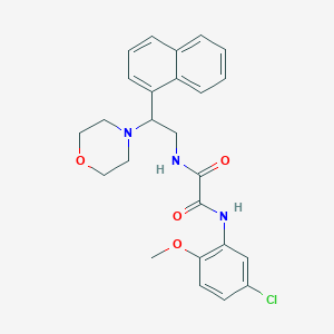 N1-(5-chloro-2-methoxyphenyl)-N2-(2-morpholino-2-(naphthalen-1-yl)ethyl)oxalamide