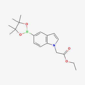 Ethyl 2-(5-(4,4,5,5-tetramethyl-1,3,2-dioxaborolan-2-yl)-1H-indol-1-yl)acetate