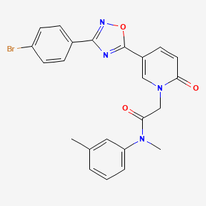 2-{5-[3-(4-bromophenyl)-1,2,4-oxadiazol-5-yl]-2-oxopyridin-1(2H)-yl}-N-methyl-N-(3-methylphenyl)acetamide