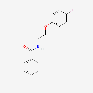 molecular formula C16H16FNO2 B2952306 N-[2-(4-fluorophenoxy)ethyl]-4-methylbenzamide CAS No. 1203009-15-7