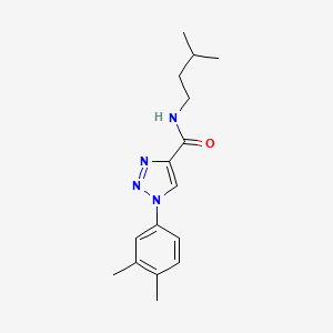 1-(3,4-dimethylphenyl)-N-(3-methylbutyl)-1H-1,2,3-triazole-4-carboxamide