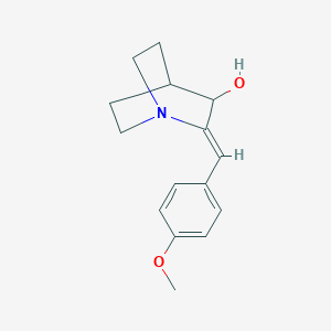 (2Z)-2-[(4-methoxyphenyl)methylidene]-1-azabicyclo[2.2.2]octan-3-ol
