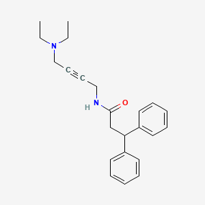 molecular formula C23H28N2O B2952334 N-(4-(diethylamino)but-2-yn-1-yl)-3,3-diphenylpropanamide CAS No. 1396799-36-2