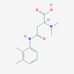 molecular formula C14H20N2O3 B2952335 2-(Dimethylamino)-4-((2,3-dimethylphenyl)amino)-4-oxobutanoic acid CAS No. 1046801-45-9