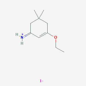 molecular formula C10H18INO B2952346 3-Ethoxy-5,5-dimethylcyclohex-2-en-1-iminium iodide CAS No. 957487-03-5