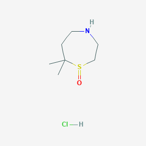 7,7-Dimethyl-1lambda4,4-thiazepan-1-one hydrochloride