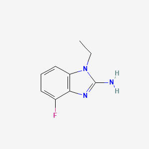 molecular formula C9H10FN3 B2952355 1-Ethyl-4-fluorobenzimidazol-2-amine CAS No. 1179674-78-2