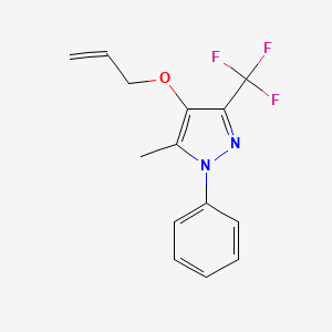 5-Methyl-1-phenyl-4-prop-2-enoxy-3-(trifluoromethyl)pyrazole