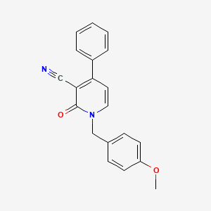 1-(4-Methoxybenzyl)-2-oxo-4-phenyl-1,2-dihydro-3-pyridinecarbonitrile