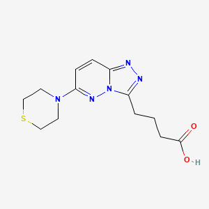 4-[6-(Thiomorpholin-4-yl)[1,2,4]triazolo[4,3-b]pyridazin-3-yl]butanoic acid