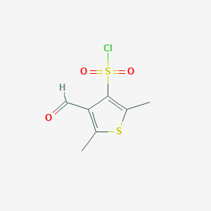 4-Formyl-2,5-dimethylthiophene-3-sulfonyl chloride