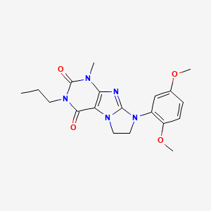 6-(2,5-Dimethoxyphenyl)-4-methyl-2-propyl-7,8-dihydropurino[7,8-a]imidazole-1,3-dione