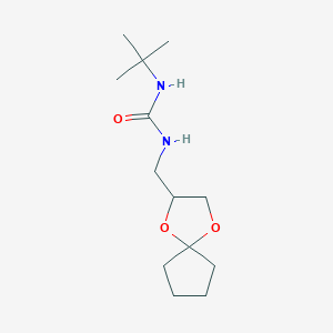 1-(1,4-Dioxaspiro[4.4]nonan-2-ylmethyl)-3-(tert-butyl)urea