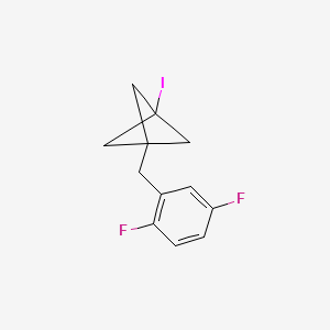 1-[(2,5-Difluorophenyl)methyl]-3-iodobicyclo[1.1.1]pentane