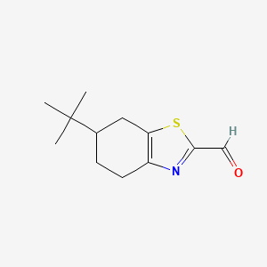 molecular formula C12H17NOS B2952404 6-Tert-butyl-4,5,6,7-tetrahydro-1,3-benzothiazole-2-carbaldehyde CAS No. 1341677-91-5