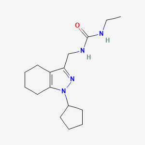 molecular formula C16H26N4O B2952416 1-((1-cyclopentyl-4,5,6,7-tetrahydro-1H-indazol-3-yl)methyl)-3-ethylurea CAS No. 1448038-20-7