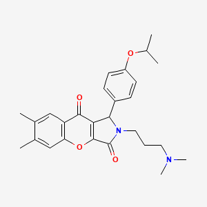 2-(3-(Dimethylamino)propyl)-1-(4-isopropoxyphenyl)-6,7-dimethyl-1,2-dihydrochromeno[2,3-c]pyrrole-3,9-dione