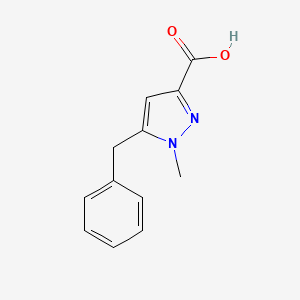 5-Benzyl-1-methylpyrazole-3-carboxylic acid