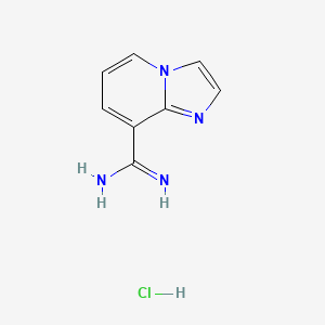 Imidazo[1,2-a]pyridine-8-carboximidamide;hydrochloride