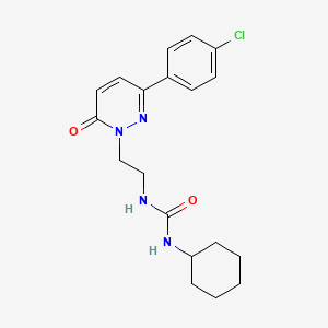 1-(2-(3-(4-chlorophenyl)-6-oxopyridazin-1(6H)-yl)ethyl)-3-cyclohexylurea