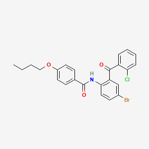 N-[4-bromo-2-(2-chlorobenzoyl)phenyl]-4-butoxybenzamide