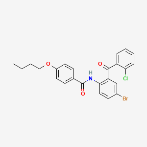 molecular formula C24H21BrClNO3 B2952482 N-[4-bromo-2-(2-chlorobenzoyl)phenyl]-4-butoxybenzamide CAS No. 325977-47-7