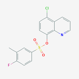 5-Chloroquinolin-8-yl 4-fluoro-3-methylbenzene-1-sulfonate