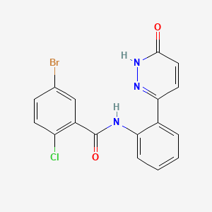 5-bromo-2-chloro-N-(2-(6-oxo-1,6-dihydropyridazin-3-yl)phenyl)benzamide