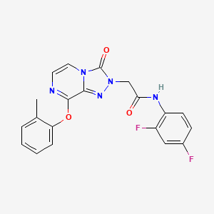 N-(2,4-difluorophenyl)-2-[8-(2-methylphenoxy)-3-oxo[1,2,4]triazolo[4,3-a]pyrazin-2(3H)-yl]acetamide