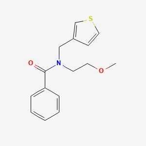 molecular formula C15H17NO2S B2952524 N-(2-methoxyethyl)-N-(thiophen-3-ylmethyl)benzamide CAS No. 1234945-10-8