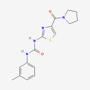 1-(4-(Pyrrolidine-1-carbonyl)thiazol-2-yl)-3-(m-tolyl)urea