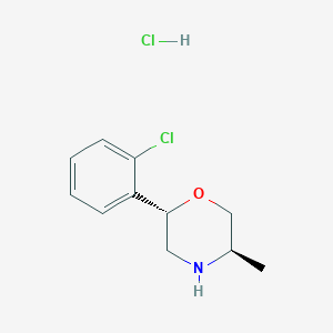 (2S,5R)-2-(2-Chlorophenyl)-5-methylmorpholine;hydrochloride