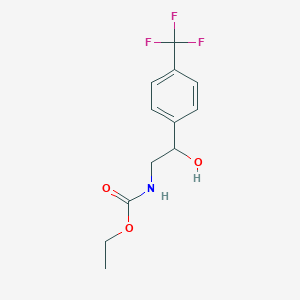 Ethyl (2-hydroxy-2-(4-(trifluoromethyl)phenyl)ethyl)carbamate